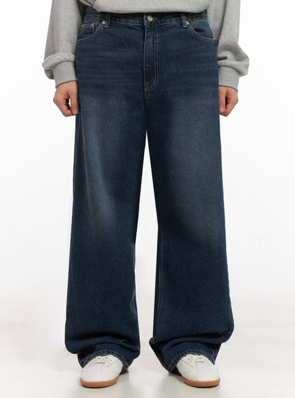 mens-wide-fit-denim-jeans-id427 / Dark blue