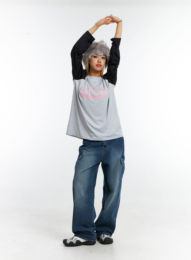 washed-cargo-jeans-in322 / Dark blue