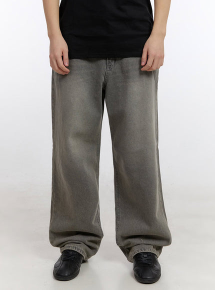 mens-wide-fit-jeans-if528 / Dark gray