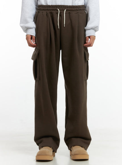 mens-soft-cargo-pants-io417 / Dark green