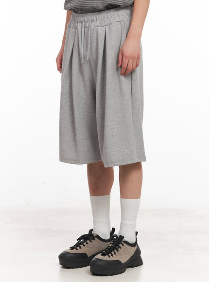 mens-wide-fit-comfy-sweatshorts-iy506 / Gray