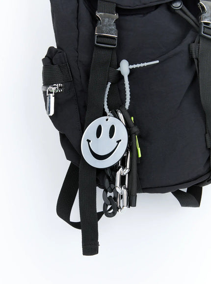 smiley-face-keychain-ig512 / Silver