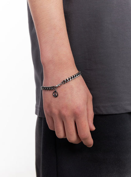 men-s-peace-chain-bracelet-iu503 / Silver