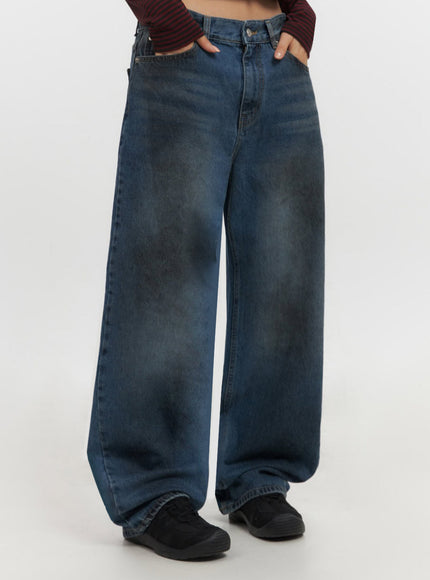 Brianna Dark Washed Wide-Leg Jeans IF510