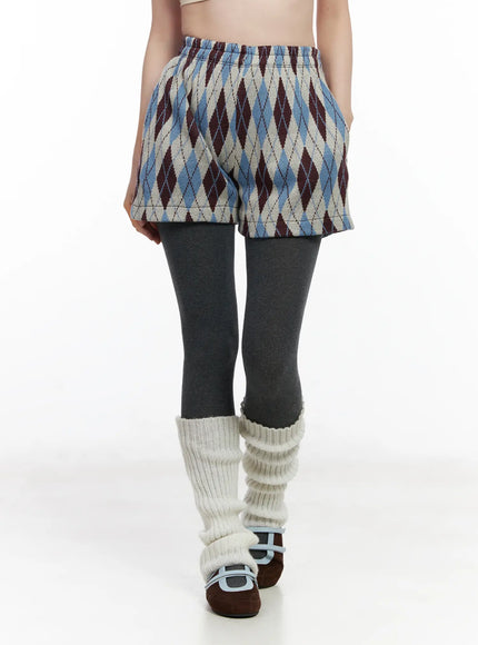 argyle-pattern-knit-shorts-cj520