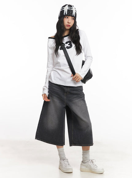 Maxi Wide-Leg Jorts CA504