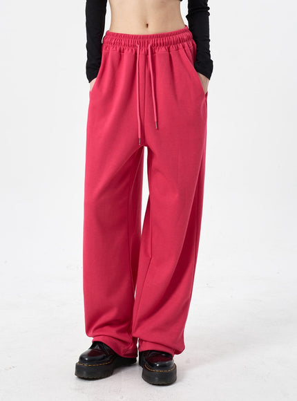 Color Wide Leg Sweatpants CM310