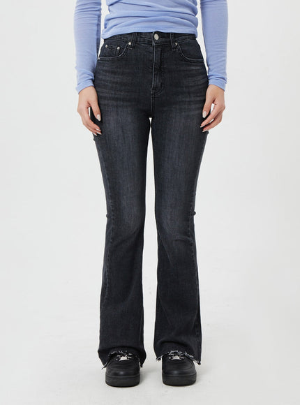 Washed Bootcut Jeans CF317