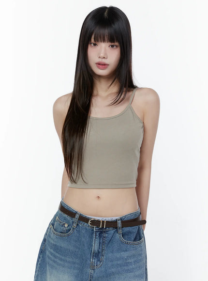 twist-back-ribbed-cami-cu505 / Beige