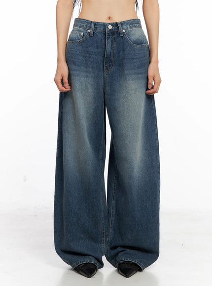 zayla-balloon-baggy-jeans-co529 / Blue