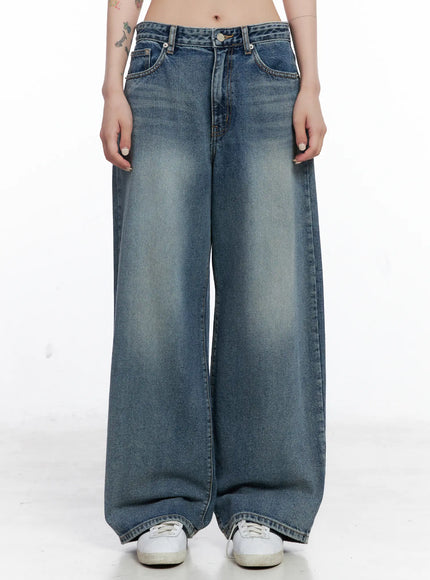 joo-washed-wide-leg-jeans-cs510 / Blue