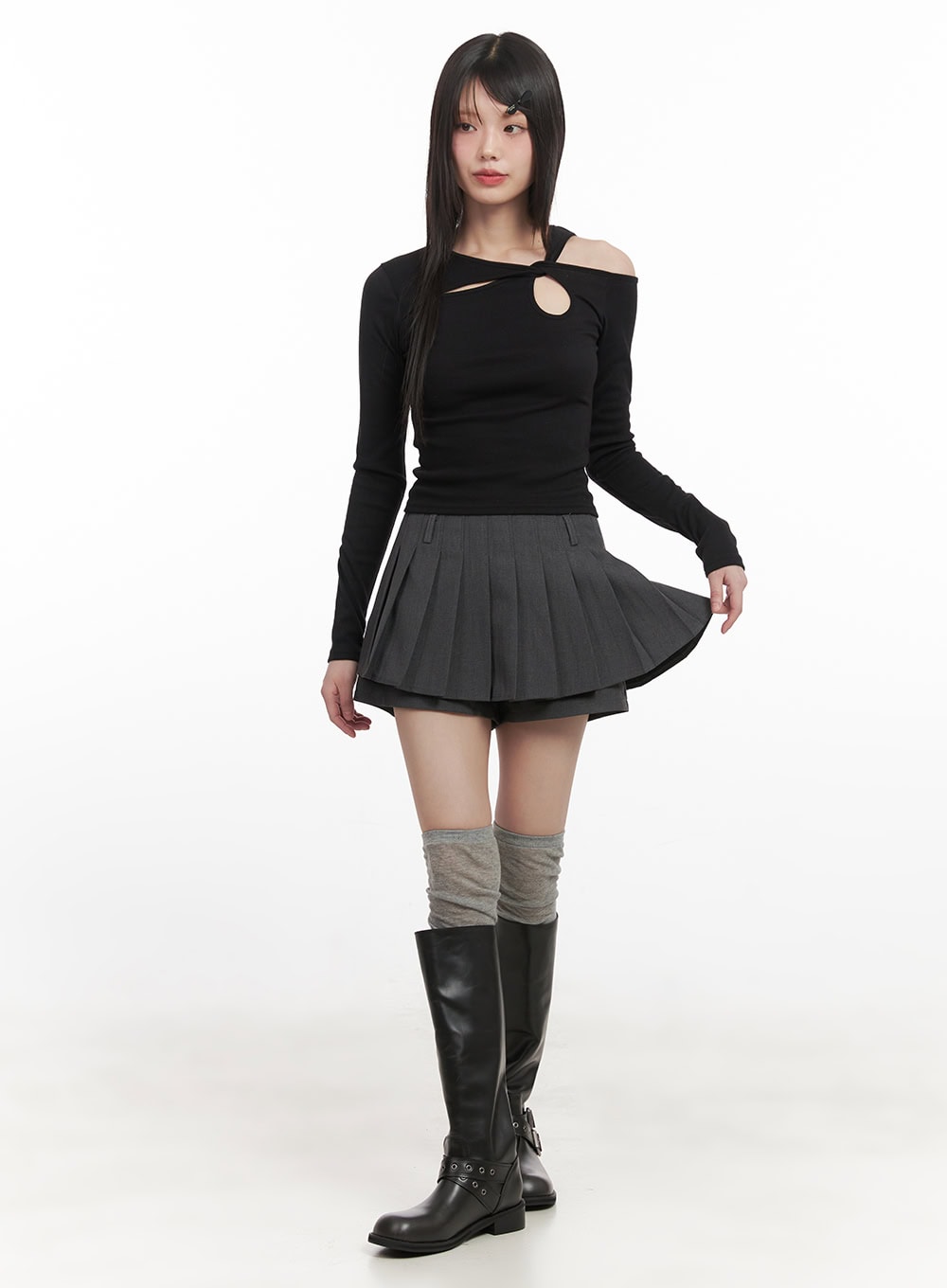 pleated-mini-skirt-with-built-in-shorts-cj528