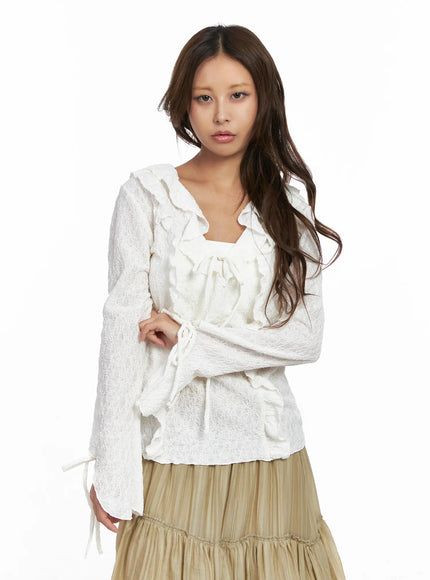 lace-ruffled-ribbon-long-sleeve-blouse-co513