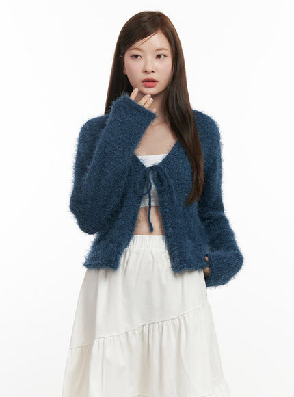 fuzzy-ribbon-tie-cardigan-ij527