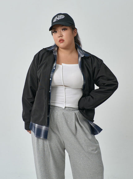 Plus Basic Oversized Jacket IF317