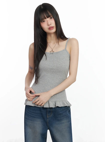 frill-hem-cami-top-f517