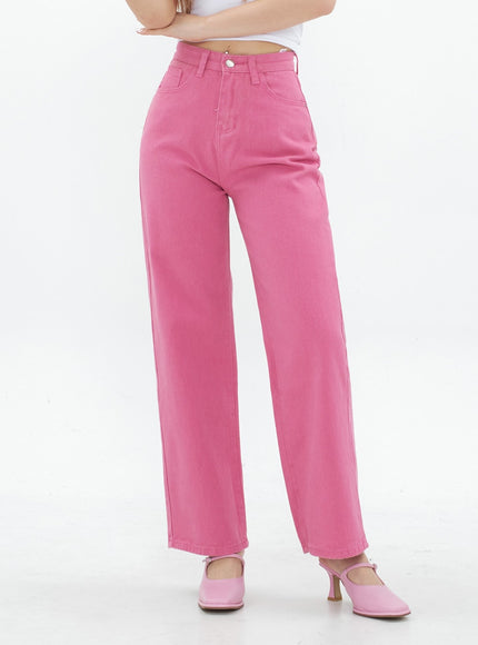 Pink Color Wide Leg Cotton Pants CM18