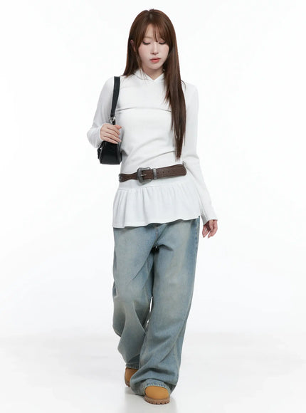frill-ribbed-hoodie-cs501