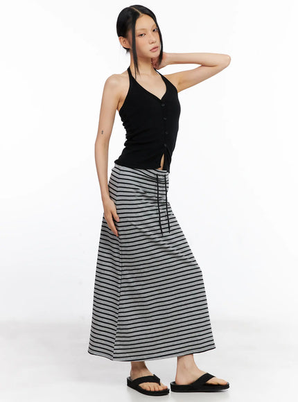 striped-drawstring-maxi-skirt-cl530