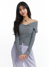 solid-button-up-collar-knit-cardigan-oj425