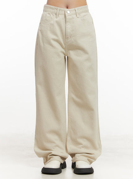 Fleece-Lined Wide-Leg Trousers CJ515