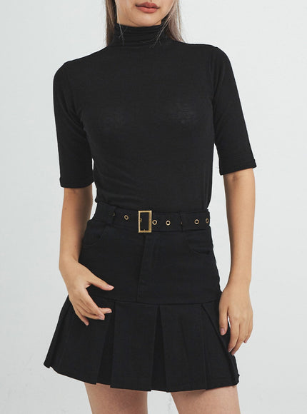Half Turtleneck Half Sleeve T-Shirt CS15