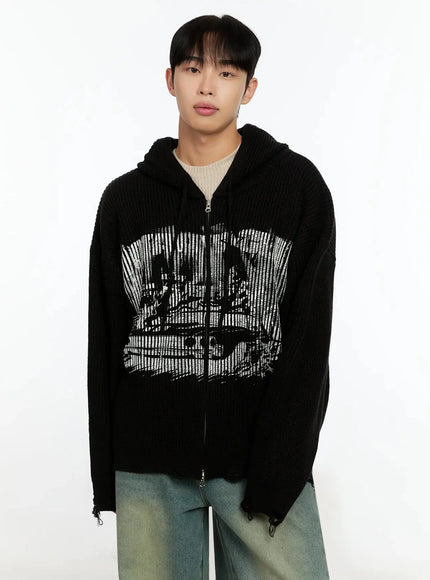mens-laser-printed-knit-hooded-zip-up-in525