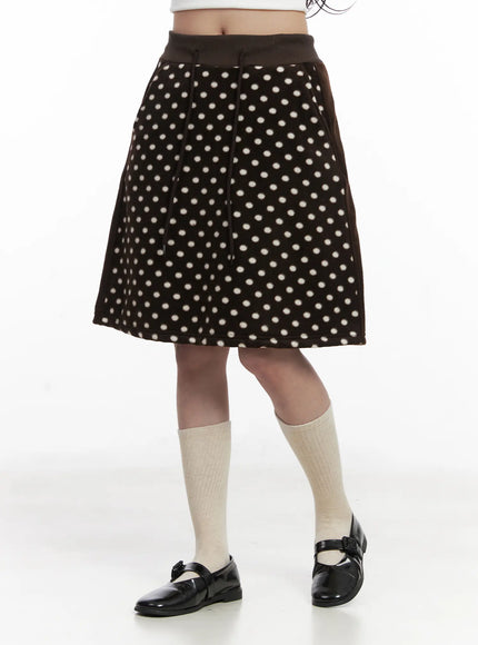fleece-polka-dot-midi-skirt-cn527