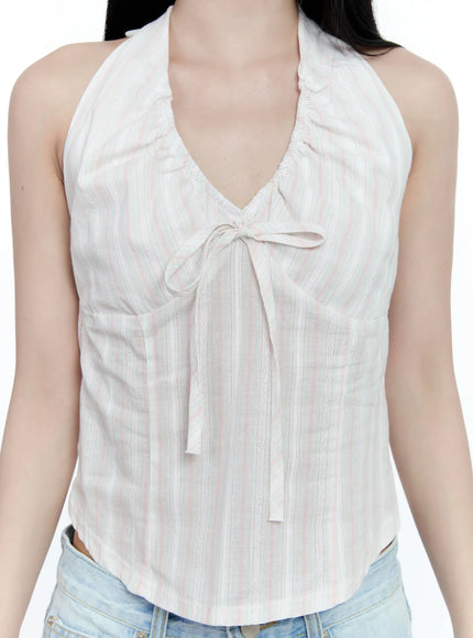 striped-ribbon-halter-top-cg512