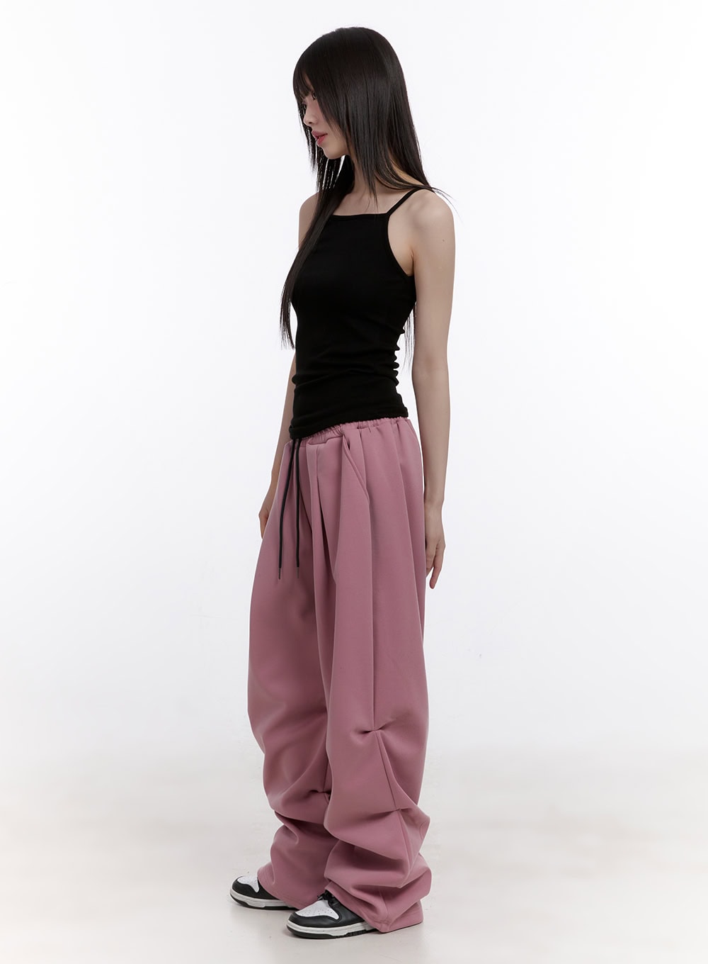 Shirred Wide-Fit Sweatpants CF512