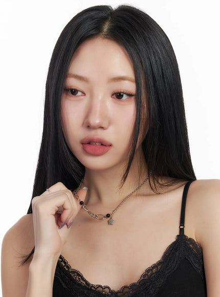 Twisted Star Charm Necklace CF503