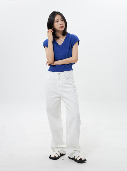 Cropped Knit Vest OY304