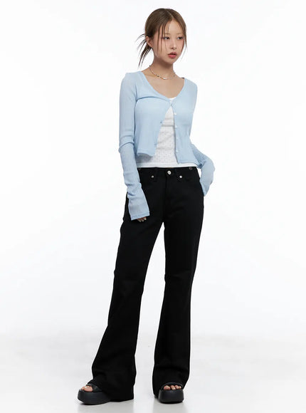 rhinestone-studded-flare-pants-cl511