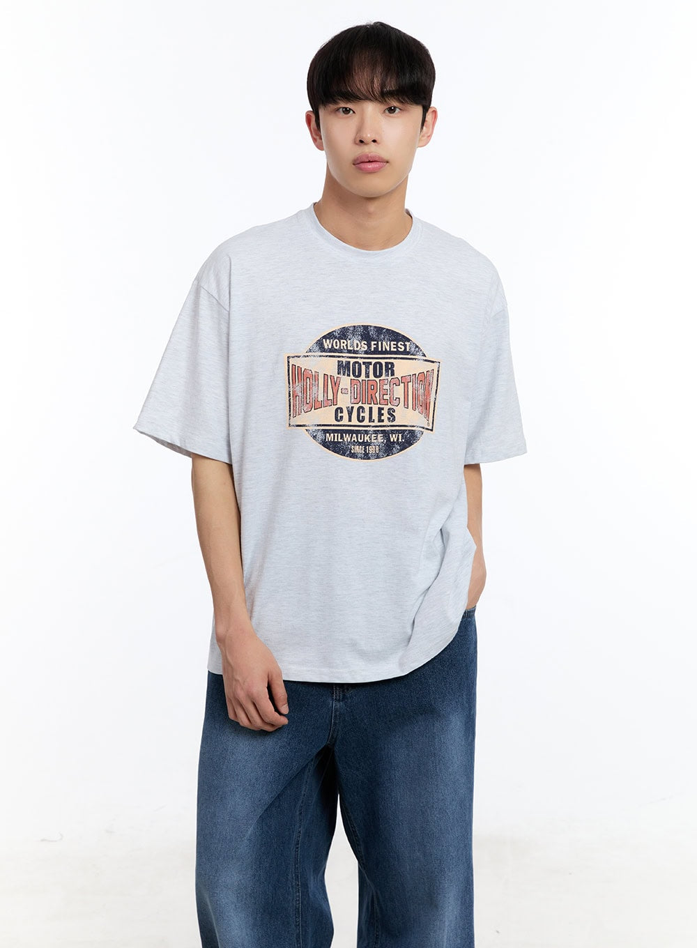 Men's Motor Graphic T-Shirt IY530 - Acubi style | LEWKIN – LEWKIN