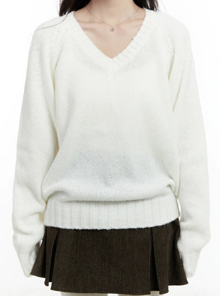 Oversized V-Neck Sweater CD523