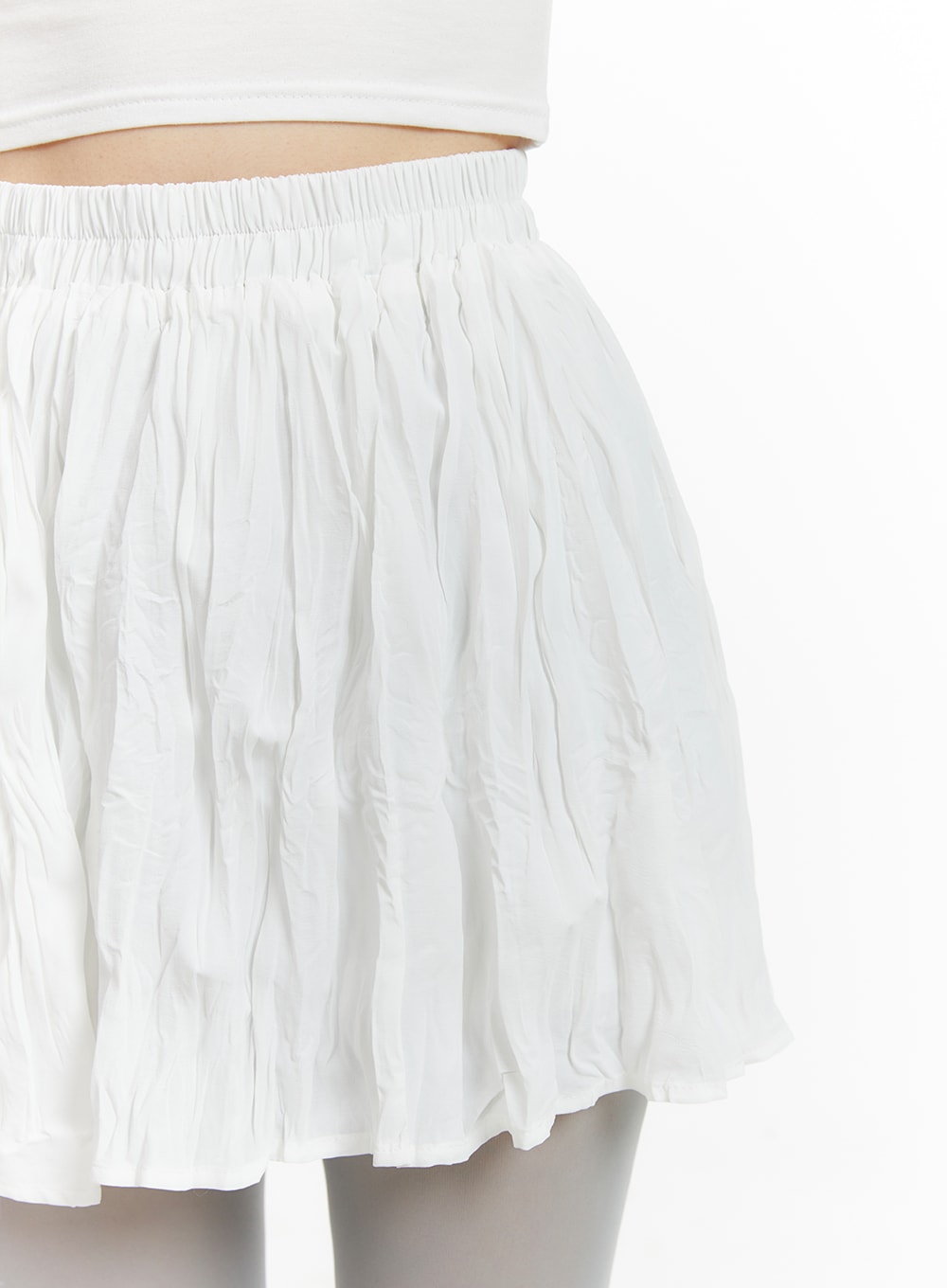 solid-cotton-ruched-mini-skirt-om412
