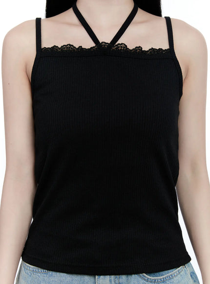 lace-trim-halter-tank-cg512