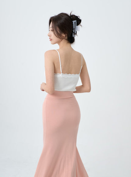 Crop Lingerie Style Tank Top IO26