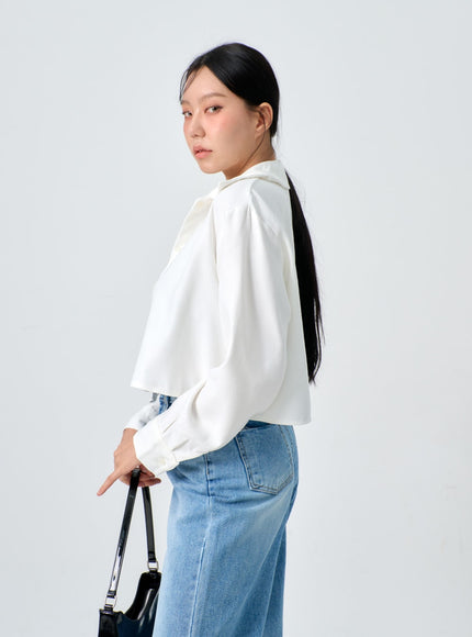 Cropped Button Shirt IJ331