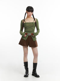 mid-waist-solid-pleated-mini-skirt-ij411