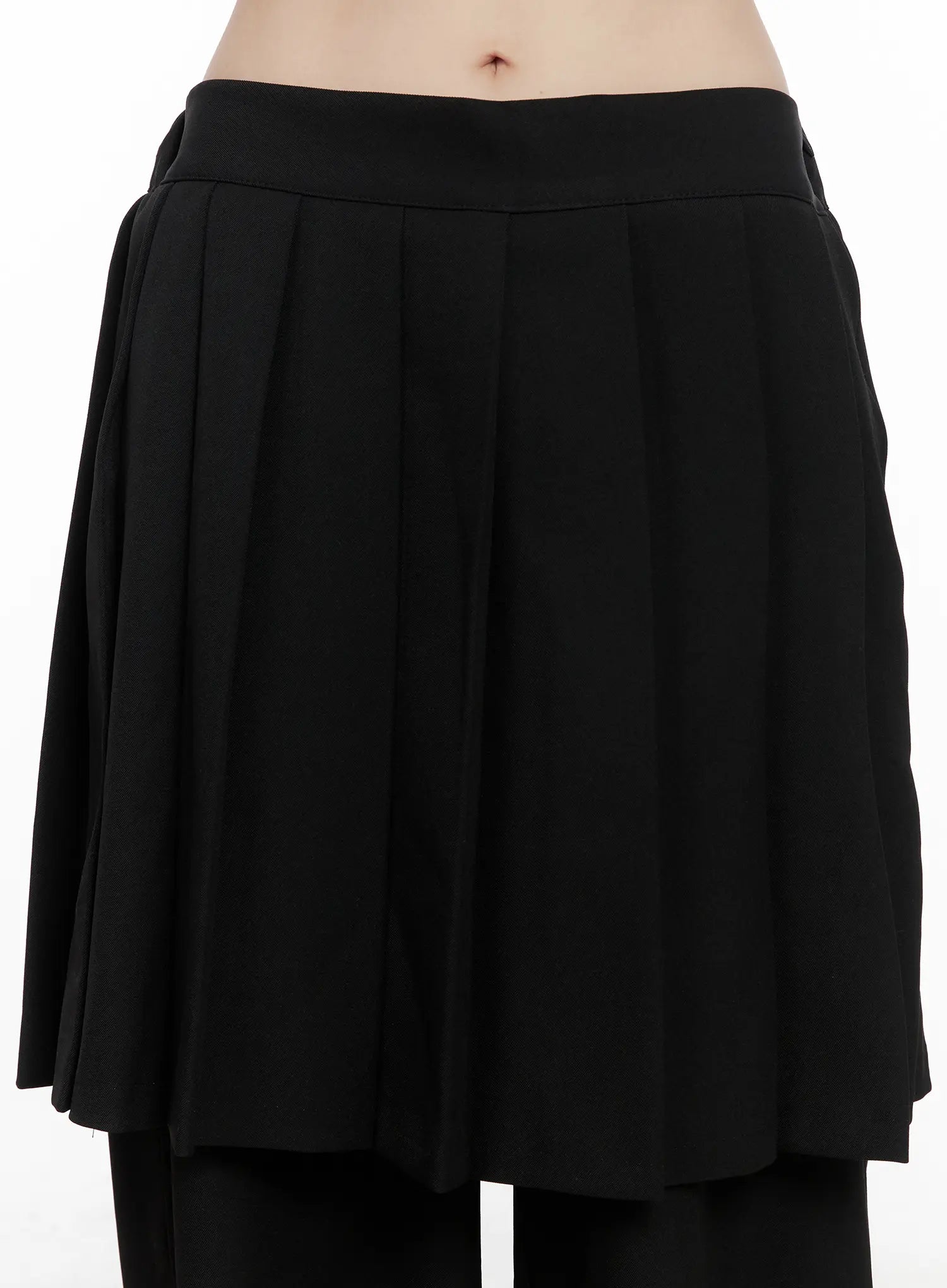 pleated-wrap-skirt-pants-cg515