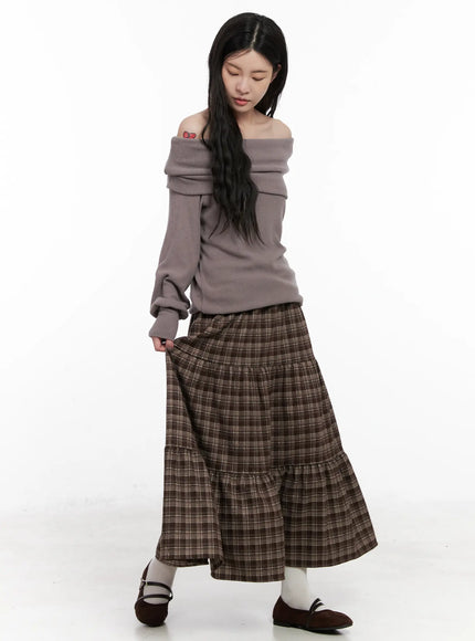 checkered-maxi-skirt-cn512