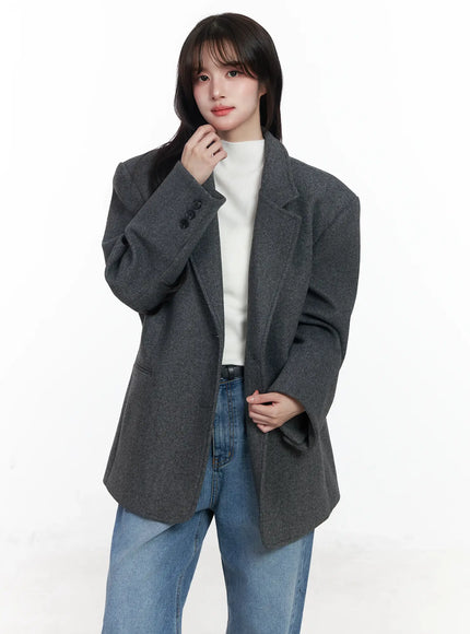 Oversized Wool Blazer IJ529