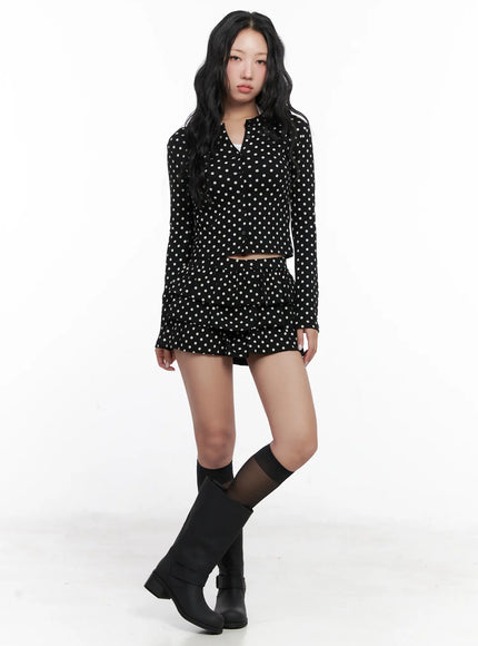 polka-dot-layered-mini-skirt-cn514
