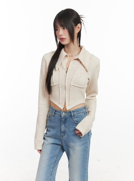 zip-up-collared-long-sleeve-crop-top-cj523