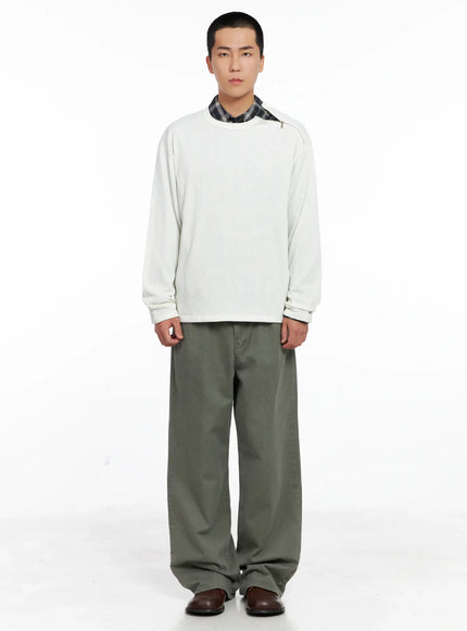 Men's Lost Baggy Jeans IG529 (Dark Green)