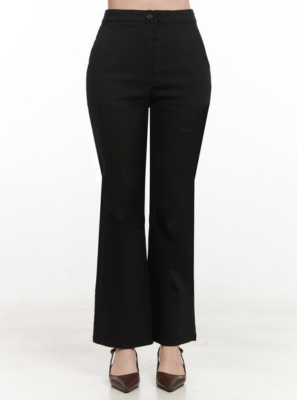 Slim-Fit Flared Slacks IF505