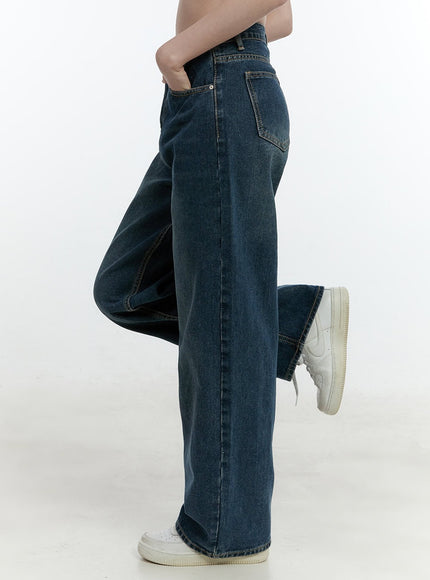 Tayla Washed Wide-Leg Jeans CF503