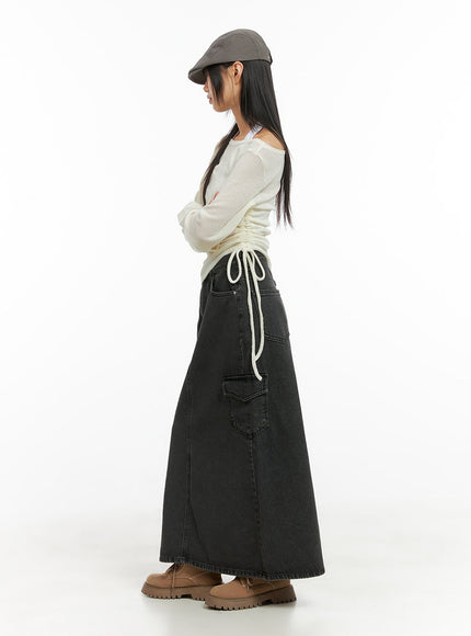 shirred-see-through-one-shoulder-top-cg426