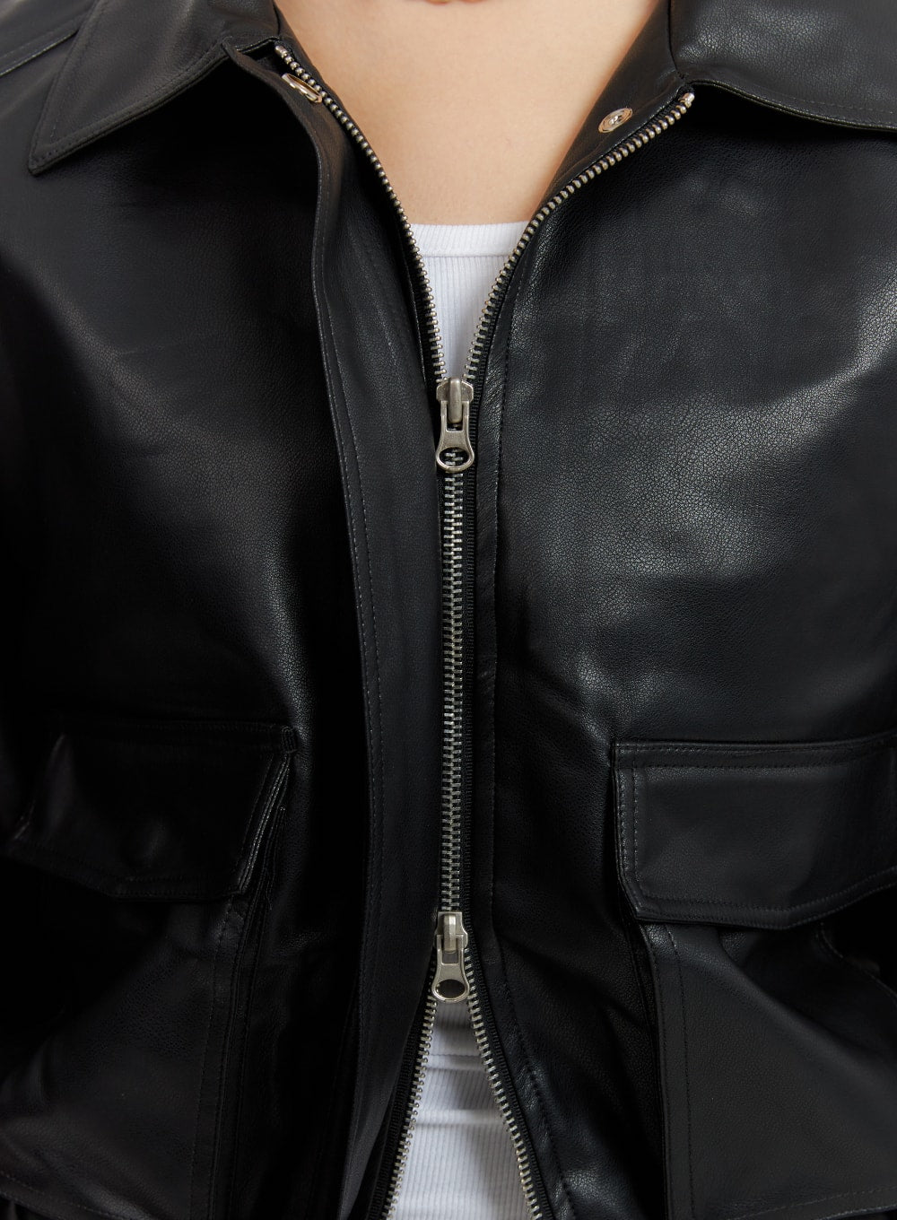 faux-leather-collar-pocket-bomber-jacket-im414